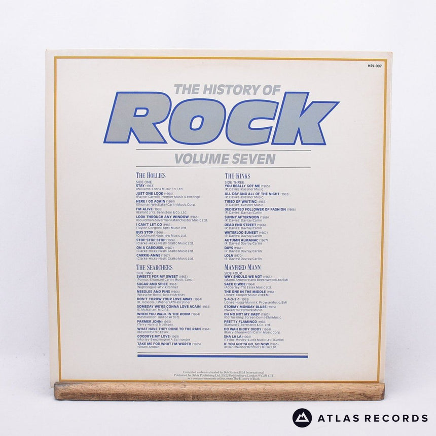 The Hollies - The History Of Rock (Volume Seven) - 2 x LP Vinyl Record - EX/NM