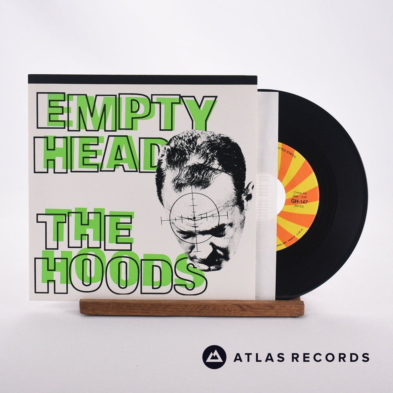 The Hoods Empty Head 7" Vinyl Record - Front Cover & Record