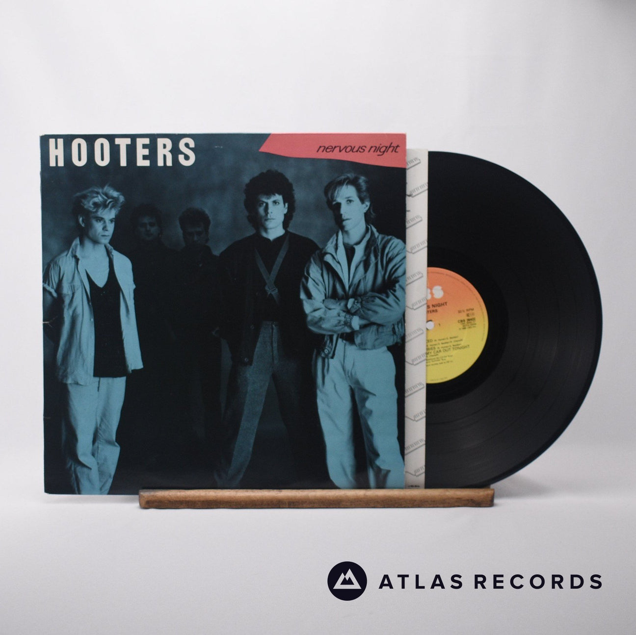 The Hooters Nervous Night LP Vinyl Record - Front Cover & Record