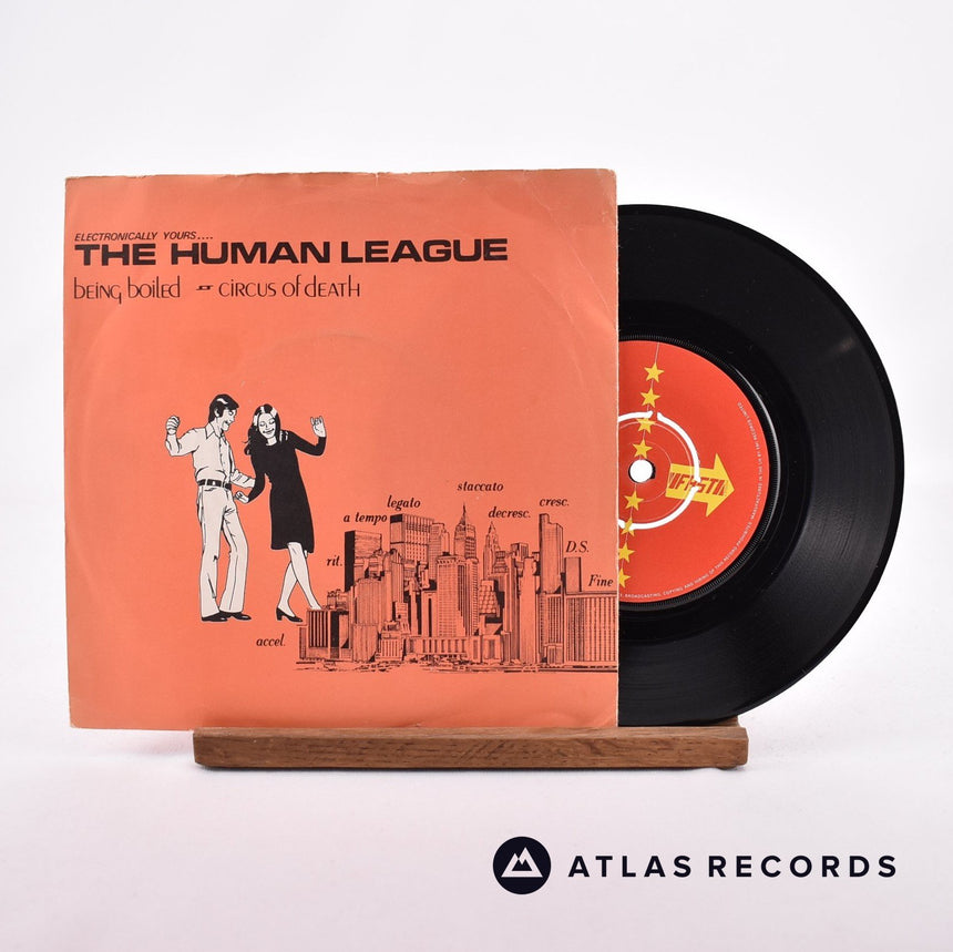 The Human League Being Boiled 7" Vinyl Record - Front Cover & Record