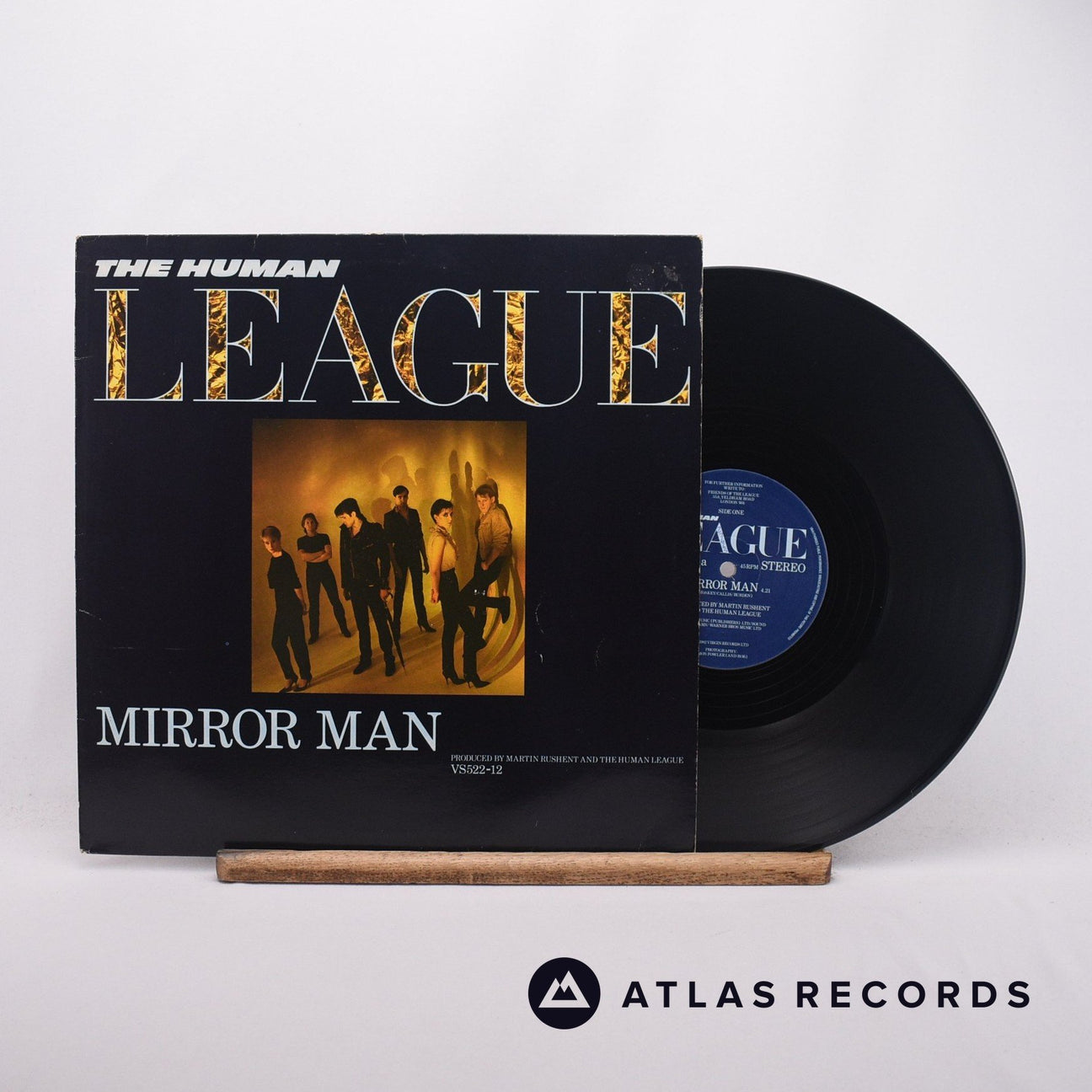 The Human League Mirror Man 12" Vinyl Record - Front Cover & Record
