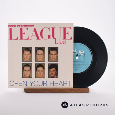 The Human League Open Your Heart 7" Vinyl Record - Front Cover & Record