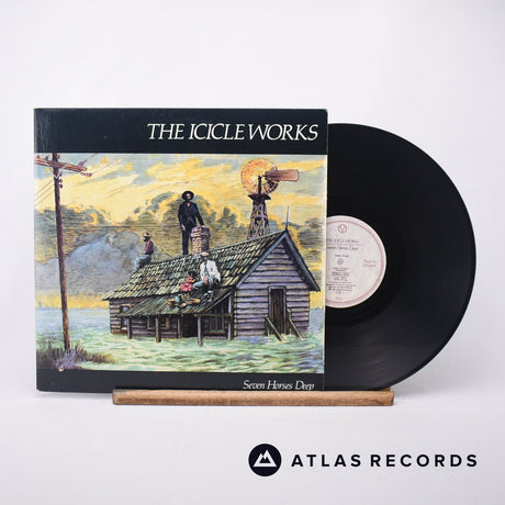 The Icicle Works Seven Horses Deep 12" Vinyl Record - Front Cover & Record