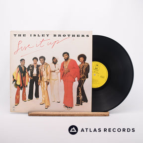The Isley Brothers Live It Up LP Vinyl Record - Front Cover & Record