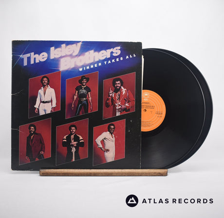 The Isley Brothers Winner Takes All Double LP Vinyl Record - Front Cover & Record