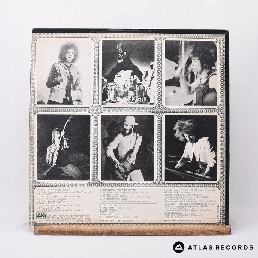 The J. Geils Band - "Live" Full House - 5 6 LP Vinyl Record - VG+/VG+