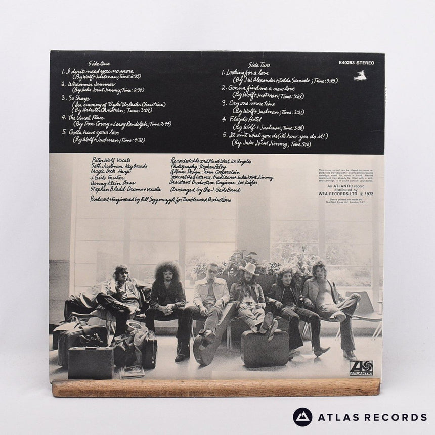 The J. Geils Band - The Morning After - LP Vinyl Record - VG+/VG+