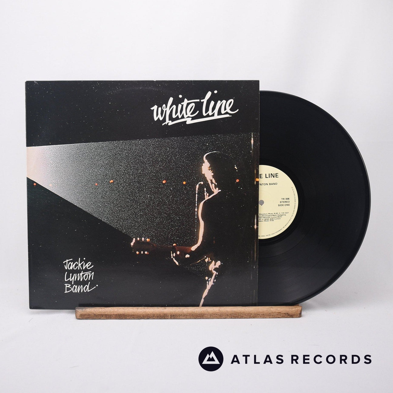 The Jackie Lynton Band White Line LP Vinyl Record - Front Cover & Record