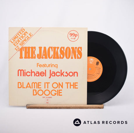 The Jacksons Blame It On The Boogie 12" Vinyl Record - Front Cover & Record