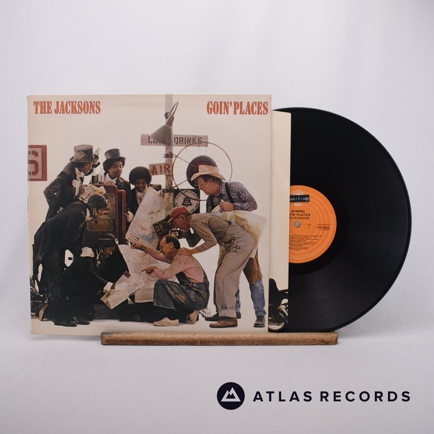 The Jacksons Goin' Places LP Vinyl Record - Front Cover & Record