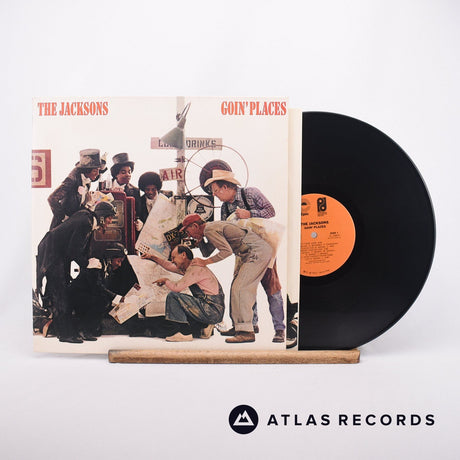 The Jacksons Goin' Places LP Vinyl Record - Front Cover & Record