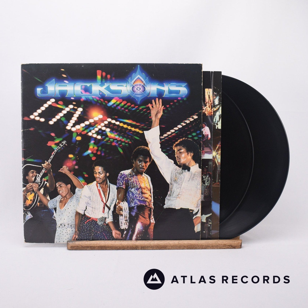 The Jacksons Live 2 x LP Vinyl Record - Front Cover & Record