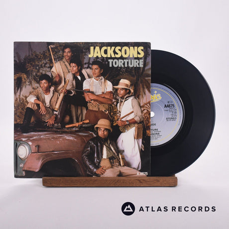 The Jacksons Torture 7" Vinyl Record - Front Cover & Record