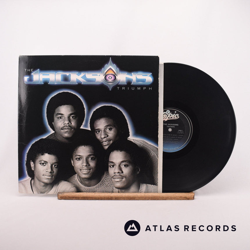The Jacksons Triumph LP Vinyl Record - Front Cover & Record