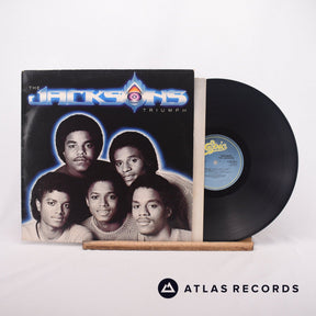 The Jacksons Triumph LP Vinyl Record - Front Cover & Record
