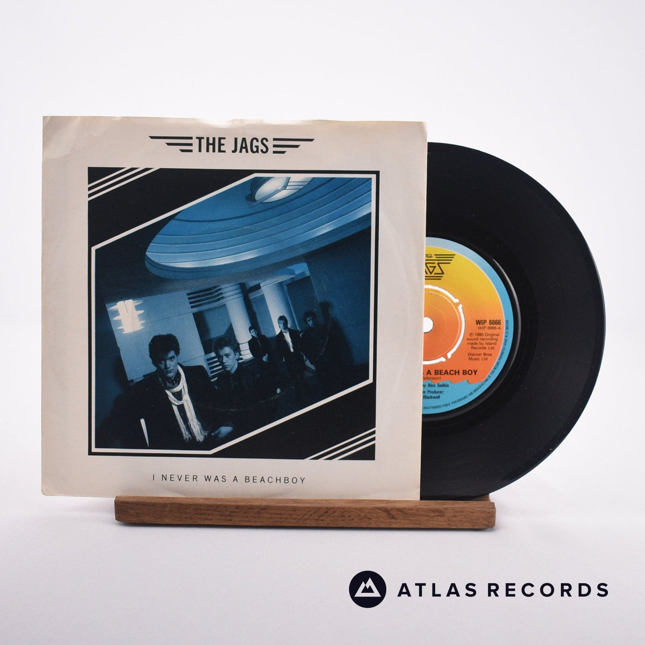 The Jags I Never Was A Beach Boy 7" Vinyl Record - Front Cover & Record