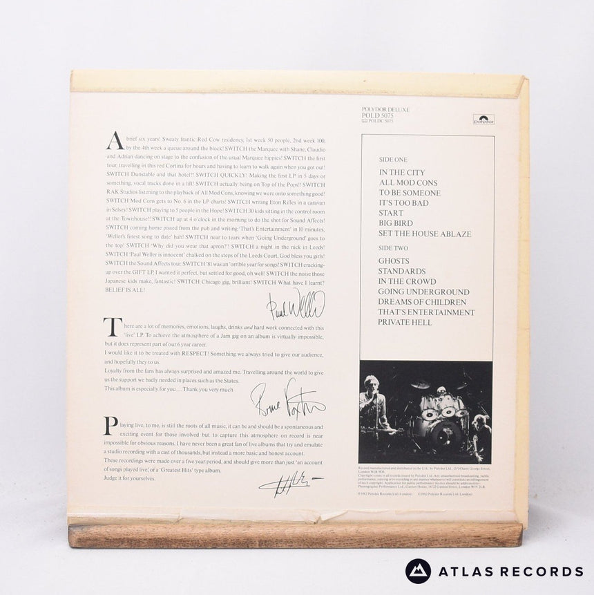 The Jam - Dig The New Breed - Die-Cut Sleeve A//5 B//4 LP Vinyl Record - VG+/EX