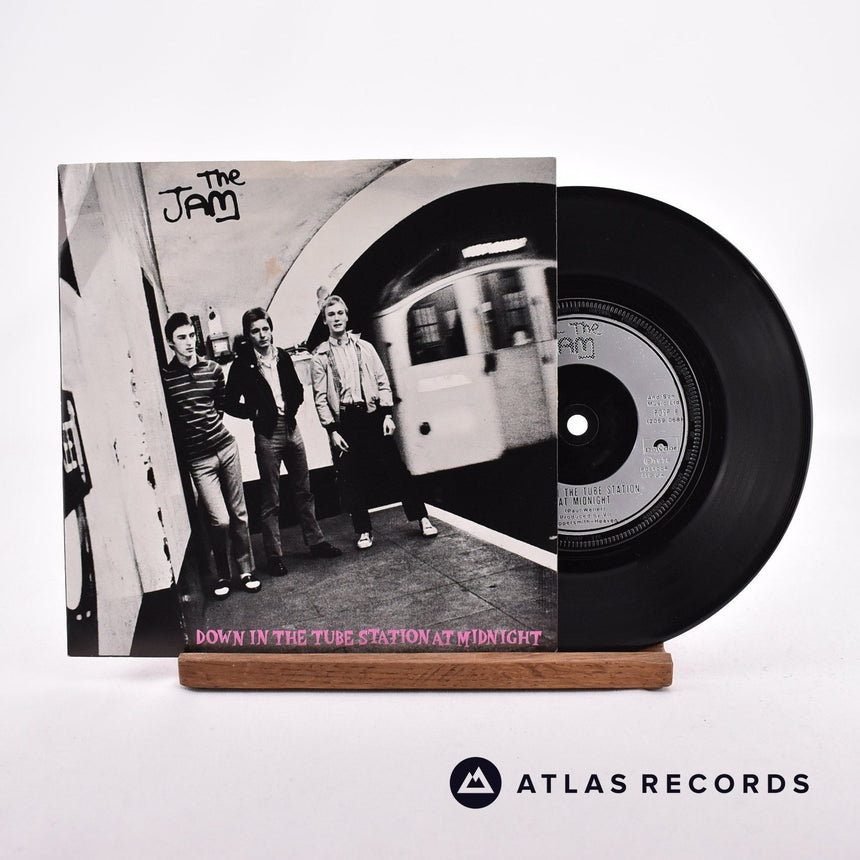 The Jam Down In The Tube Station At Midnight 7" Vinyl Record - Front Cover & Record