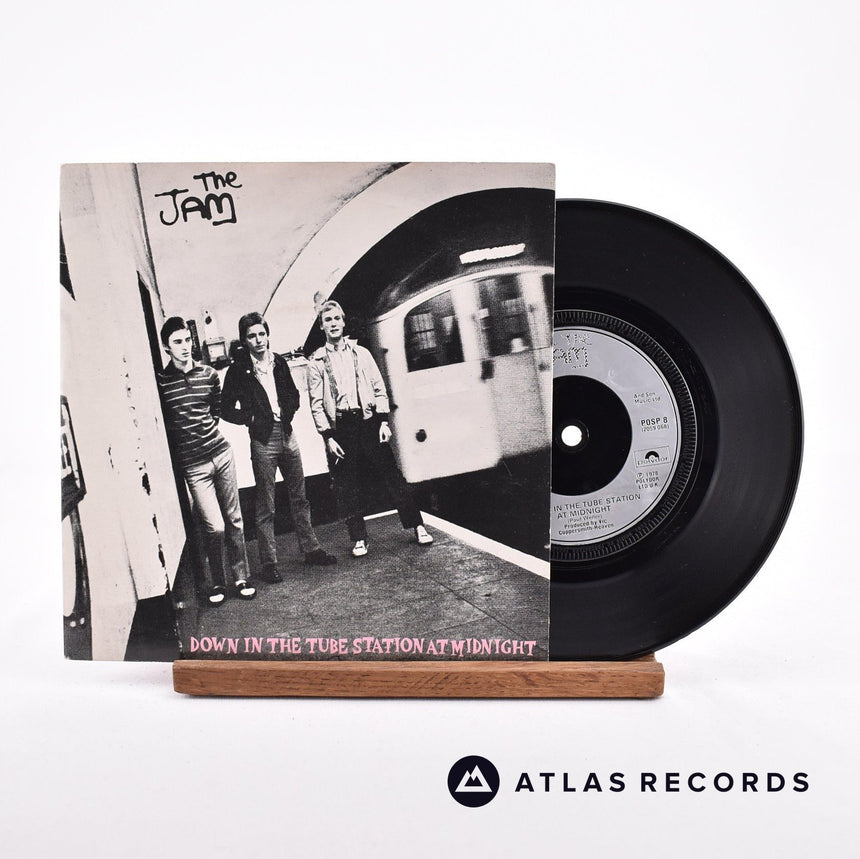 The Jam Down In The Tube Station At Midnight 7" Vinyl Record - Front Cover & Record