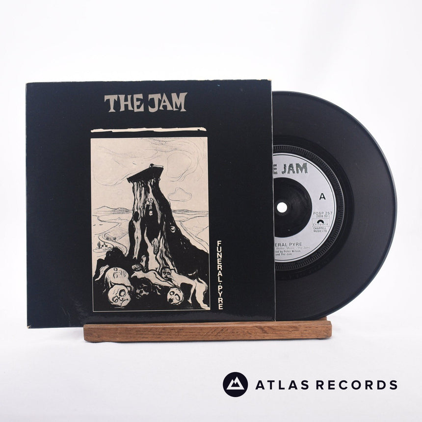 The Jam Funeral Pyre 7" Vinyl Record - Front Cover & Record