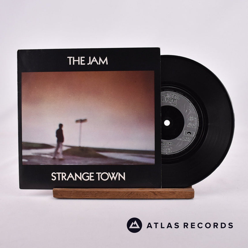 The Jam Strange Town 7" Vinyl Record - Front Cover & Record