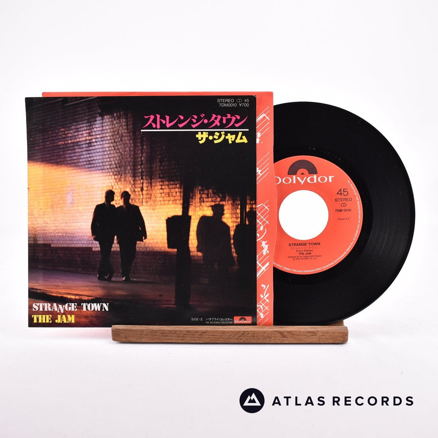The Jam Strange Town 7" Vinyl Record - Front Cover & Record