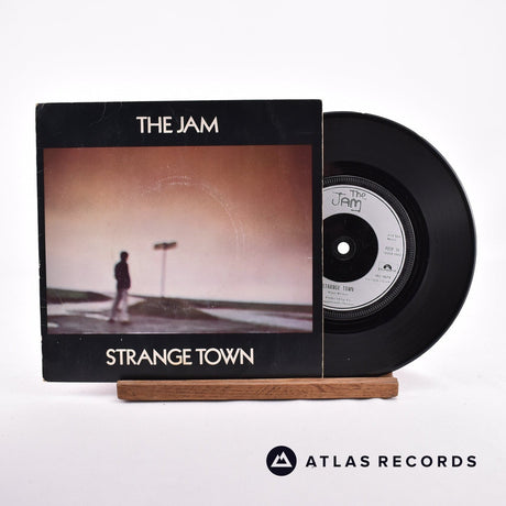 The Jam Strange Town 7" Vinyl Record - Front Cover & Record