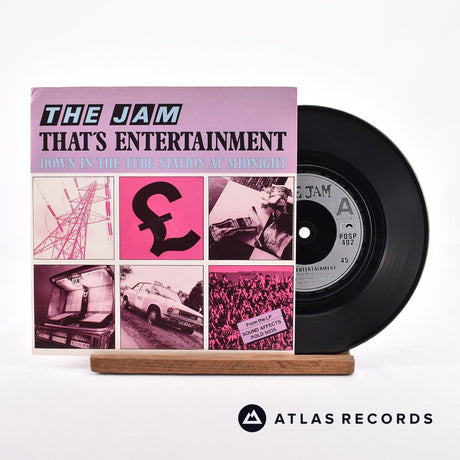 The Jam That's Entertainment 7" Vinyl Record - Front Cover & Record