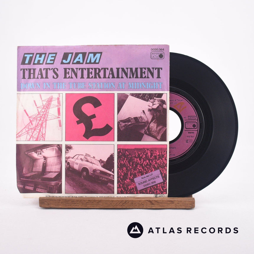 The Jam That's Entertainment 7" Vinyl Record - Front Cover & Record