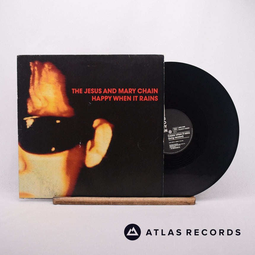 The Jesus And Mary Chain Happy When It Rains 12" Vinyl Record - Front Cover & Record