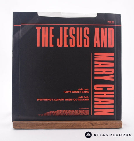 The Jesus And Mary Chain - Happy When It Rains - 7" Vinyl Record - EX/EX