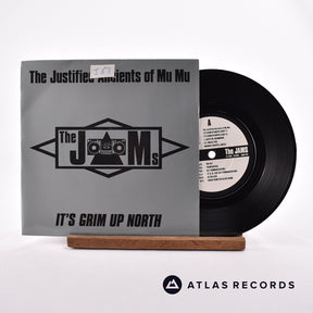 The Justified Ancients Of Mu Mu It's Grim Up North 7" Vinyl Record - Front Cover & Record