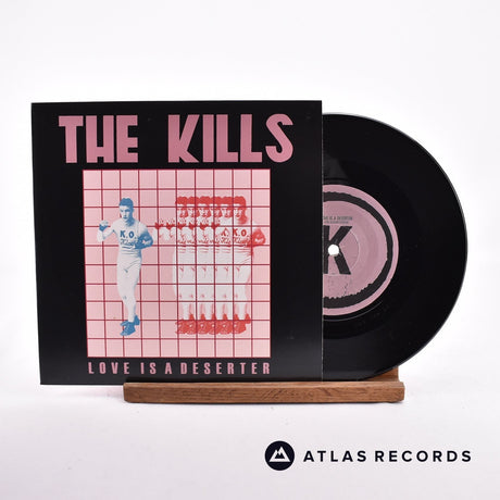 The Kills Love Is A Deserter 7" Vinyl Record - Front Cover & Record