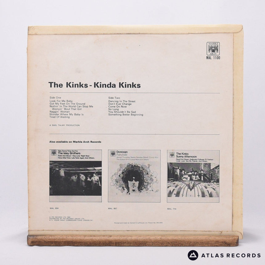 The Kinks - Kinda Kinks - Reissue LP Vinyl Record - VG+/VG+