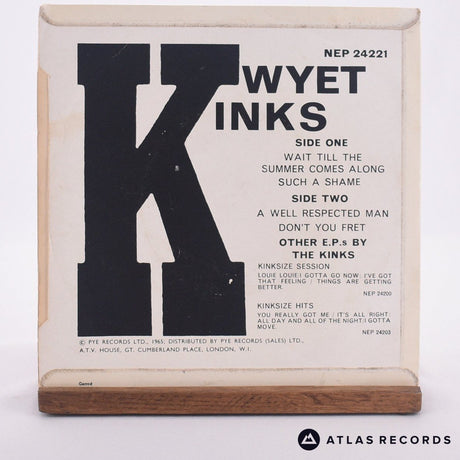 The Kinks - Kwyet Kinks - 7" EP Vinyl Record - VG+/VG