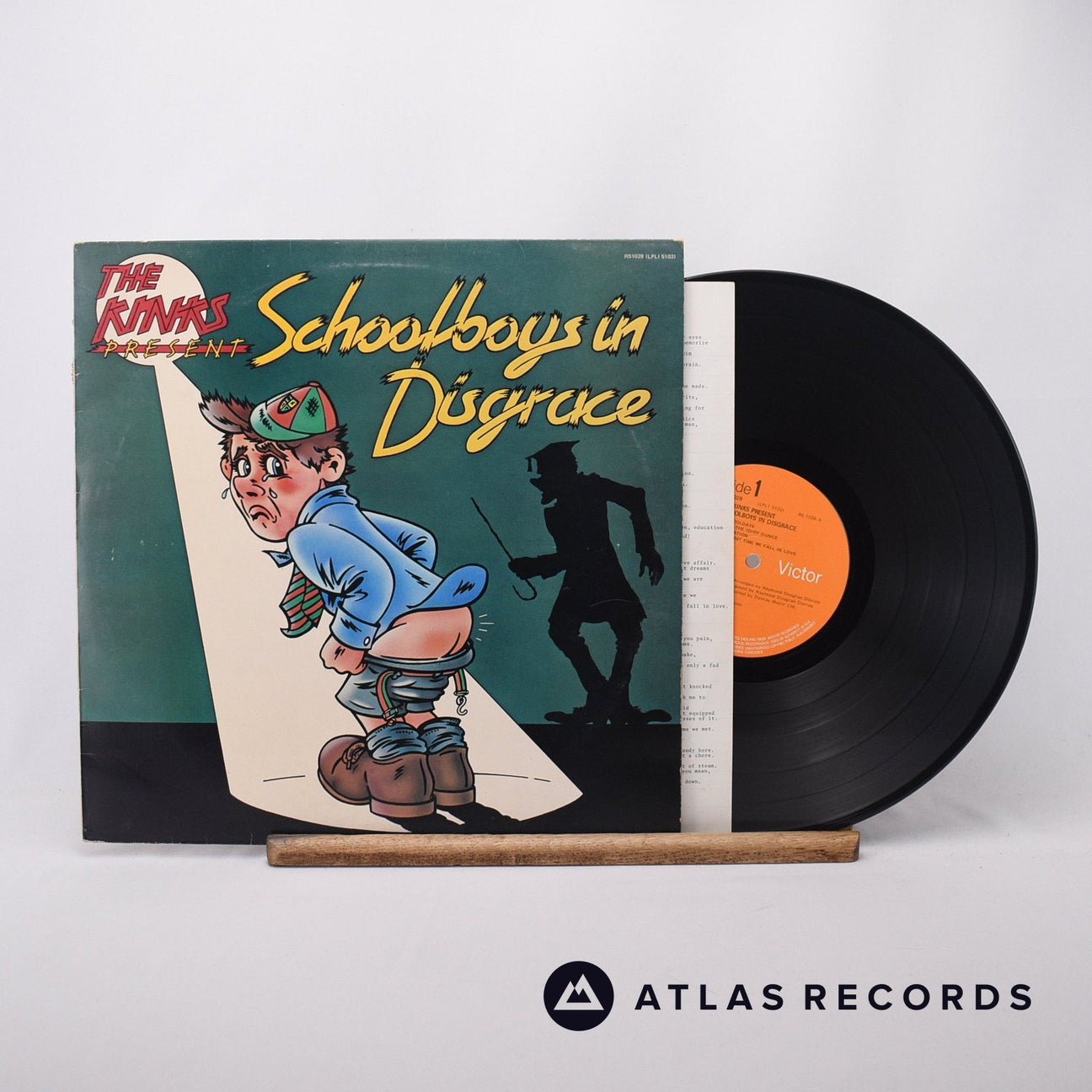 The Kinks The Kinks Present Schoolboys In Disgrace LP Vinyl Record - Front Cover & Record