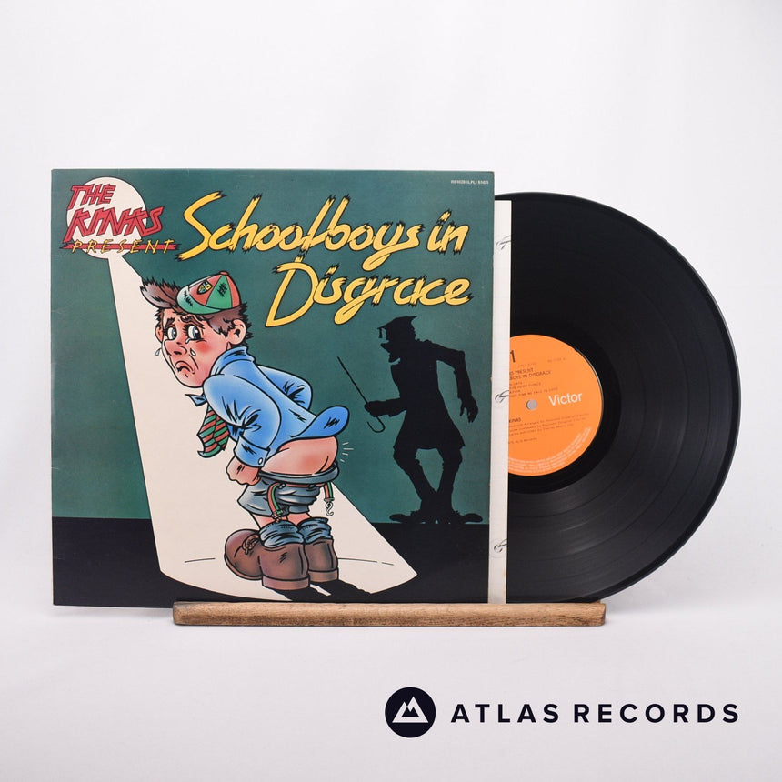 The Kinks The Kinks Present Schoolboys In Disgrace LP Vinyl Record - Front Cover & Record