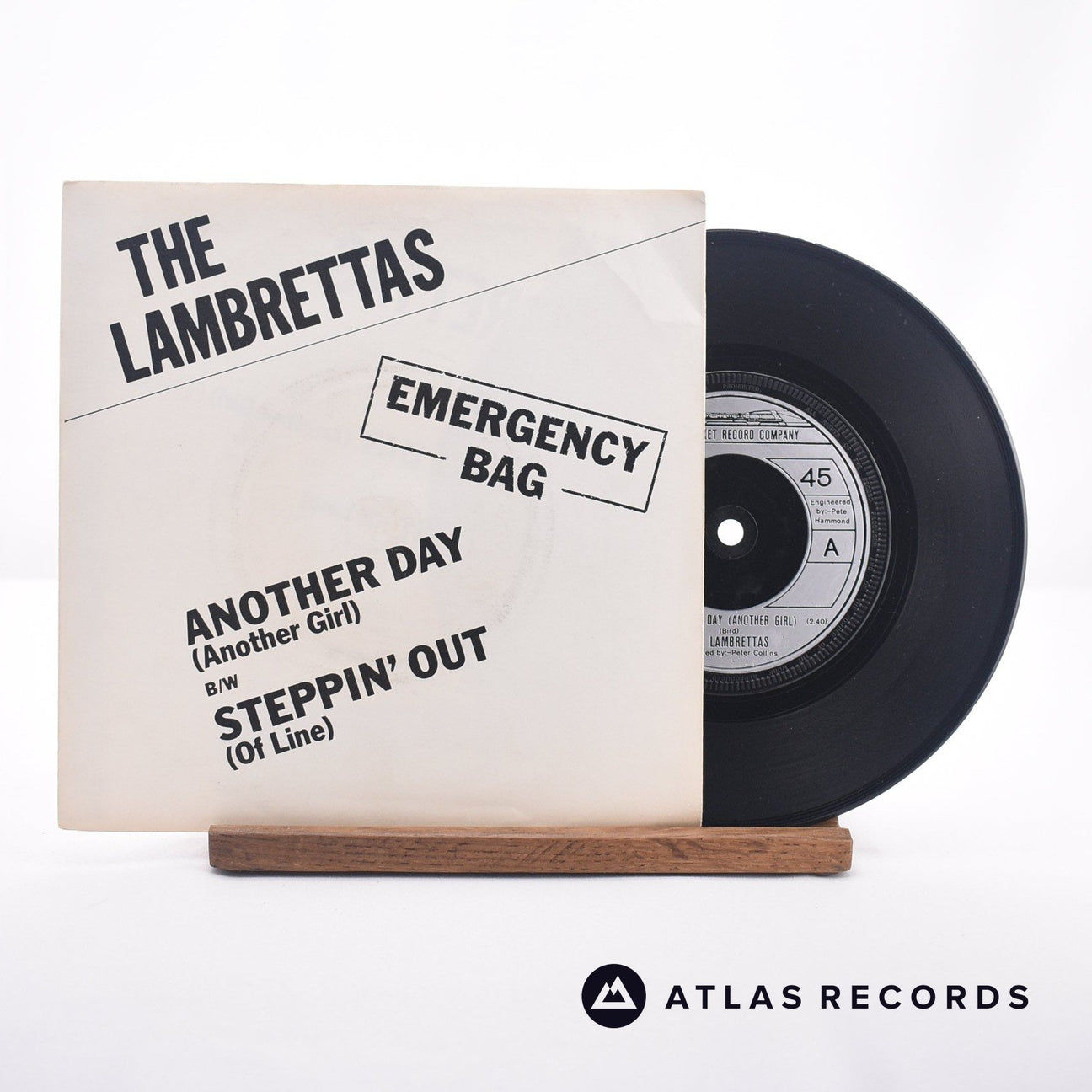 The Lambrettas Another Day 7" Vinyl Record - Front Cover & Record
