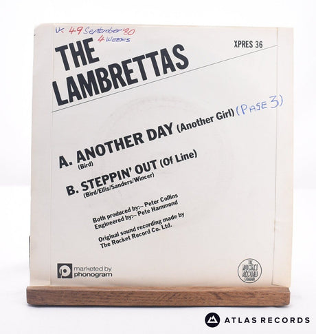 The Lambrettas - Another Day (Another Girl) - 7" Vinyl Record - VG+/EX