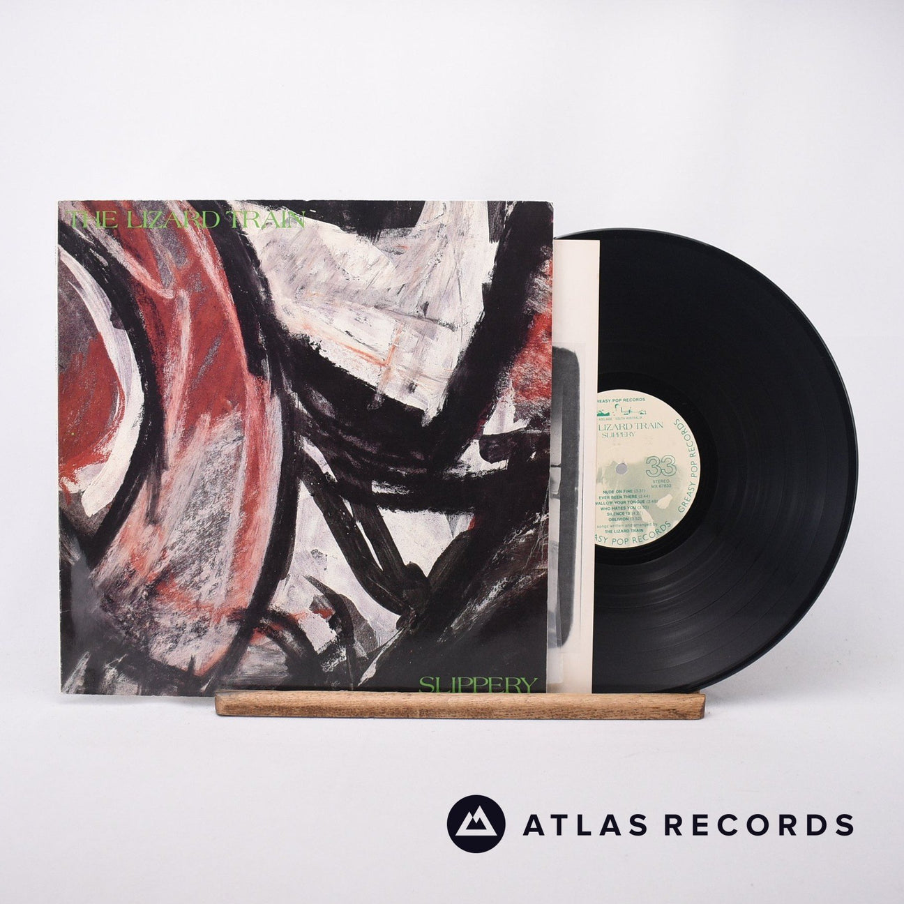 The Lizard Train Slippery LP Vinyl Record - Front Cover & Record