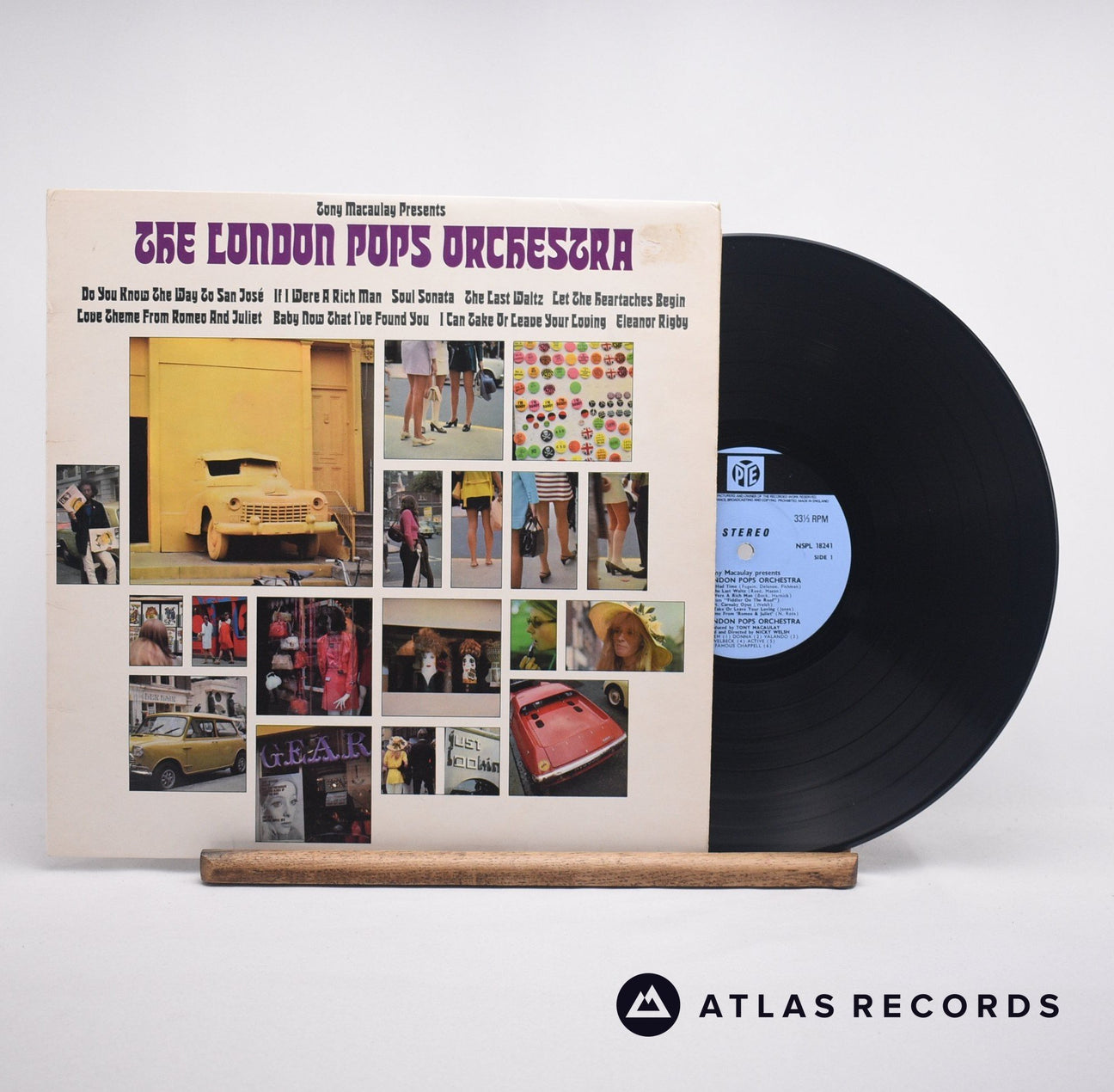 The London Pops Orchestra Tony Macaulay Presents The London Pops Orchestra LP Vinyl Record - Front Cover & Record