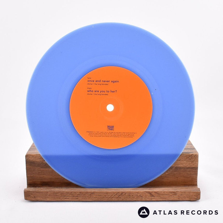 The Long Blondes - Once And Never Again - Blue 7" Vinyl Record - NM/NM