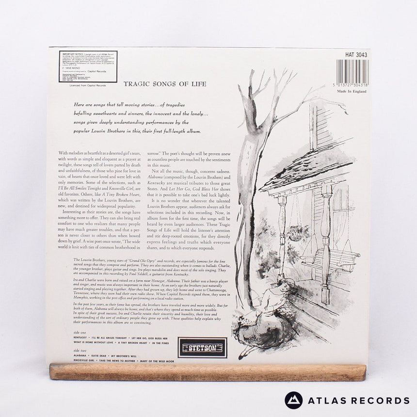 The Louvin Brothers - Tragic Songs Of Life - A-1 B-1 LP Vinyl Record - EX/NM