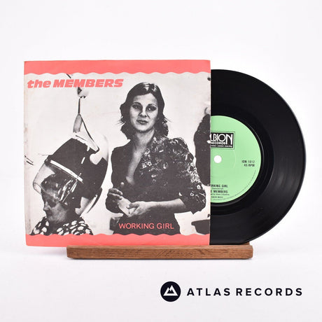 The Members Working Girl 7" Vinyl Record - Front Cover & Record