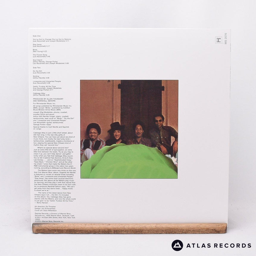 The Meters - Cabbage Alley - Green LP Vinyl Record - NM/NM
