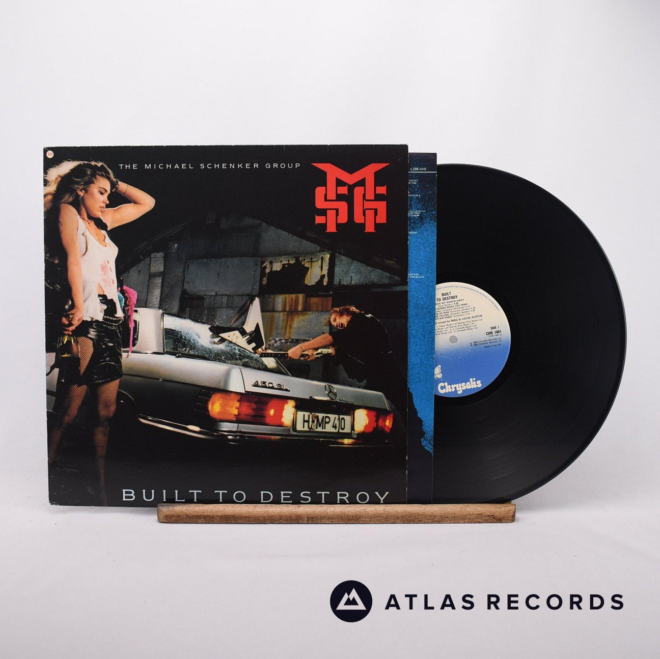 The Michael Schenker Group Built To Destroy LP Vinyl Record - Front Cover & Record