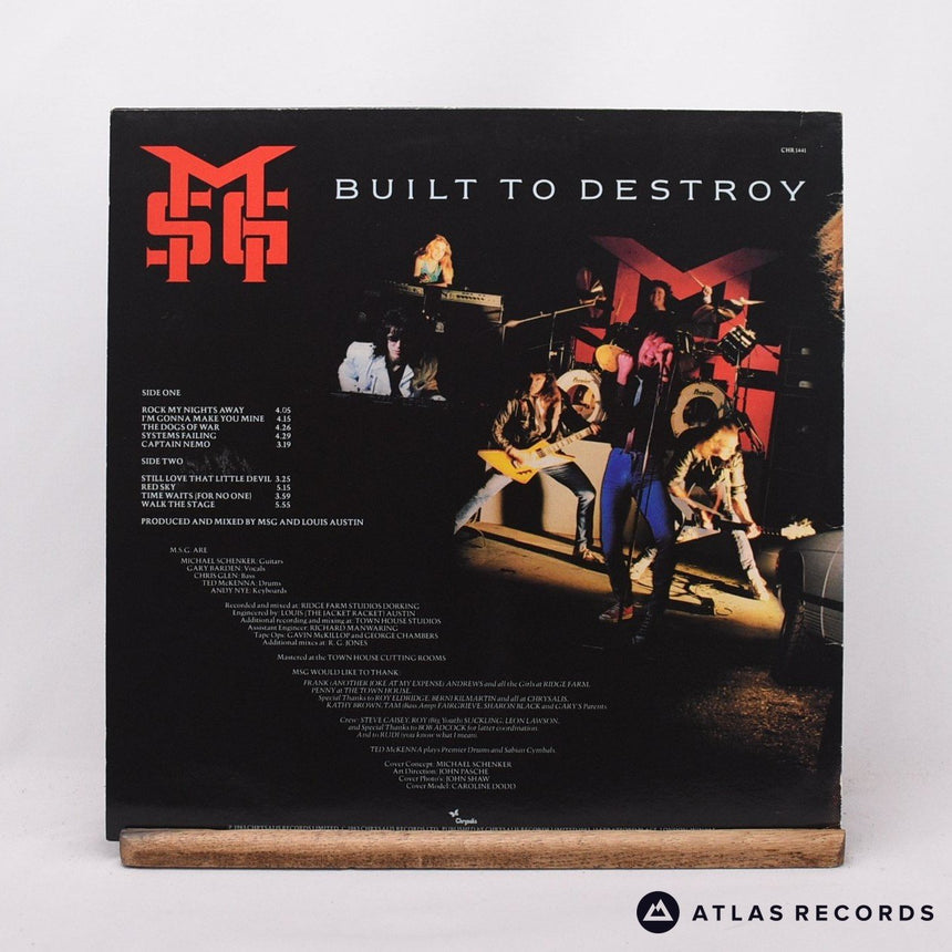 The Michael Schenker Group - Built To Destroy - LP Vinyl Record - EX/EX