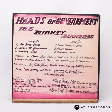 The Mighty Diamonds - Heads Of Government - Jamaica A B LP Vinyl Record - EX/EX