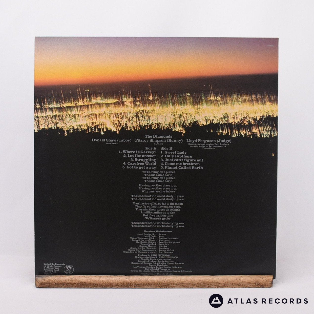 The Mighty Diamonds Planet Earth LP Vinyl Record EX/EX – Atlas Records