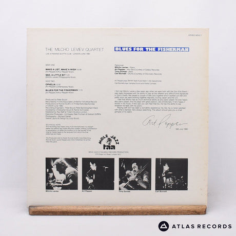 The Milcho Leviev Quartet - Blues For The Fisherman - LP Vinyl Record - EX/EX
